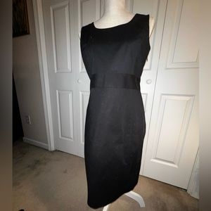 Rafaella Sleeveless Pinched Waist Black Dress Size 8